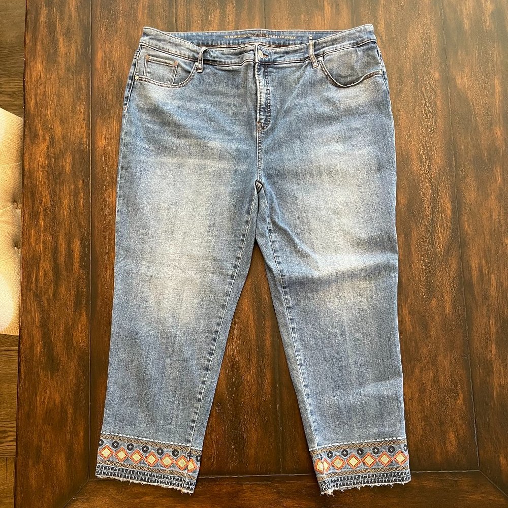 Chico's Girlfriend Slim Leg Ankle Jeans